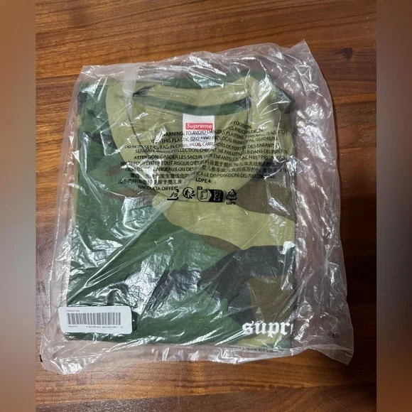 SUPREME Target Tee Woodland Camo T-Shirt SS25 Size XL Printed